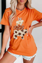 Shopimist animal design short sleeve T-shirt featuring a colorful, playful animal print on a casual cotton shirt.