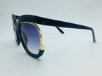 Cat Eye Half-Frame UV400 sunglasses for women by FitiqueFit, showcasing stylish eyewear with tinted lenses and fashionable design.