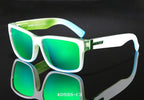 Men's polarized sport sunglasses with UV400 protection and square frame by Plush Fashion Hub, featuring dark tinted lenses.
