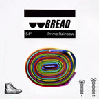 Prime Rainbow elastic shoelace by Plush Fashion Hub, colorful and stretchy shoe lace for comfortable, secure fit.