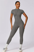 Fitglutes Activewear Mia Belle jumpsuit, stylish black workout jumpsuit with fitted design, perfect for gym and activewear.
