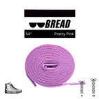 Pink elastic shoelaces by Plush Fashion Hub, close-up of stretchy laces on a shoe, showing flexible, vibrant pink material.