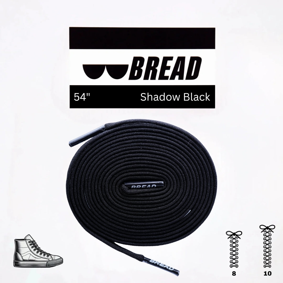 Black elastic shoelaces from Plush Fashion Hub, shown in a classic style on a shoe, ideal for easy slip-on and secure fit.