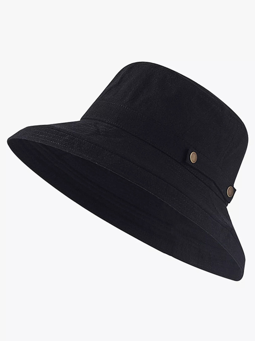 Trendsi Classic Cotton Wide Brim Sun Hat with breathable fabric, perfect for summer beach outings and sun protection.