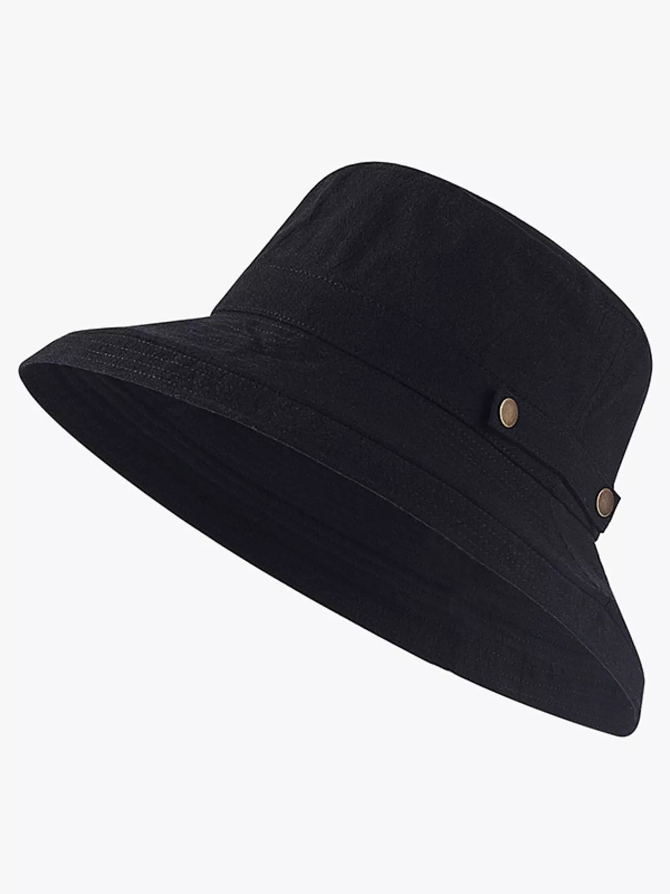 Trendsi Classic Cotton Wide Brim Sun Hat with breathable fabric, perfect for summer beach outings and sun protection.