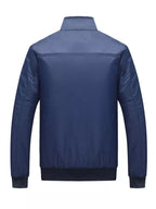 Men's plus size casual lightweight jacket with stand collar, stylish and comfortable, by Shopimist.