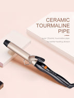 Ceramic curling iron from Trendsi with fast heating, professional anti-scald design, ideal for curling and styling hair.