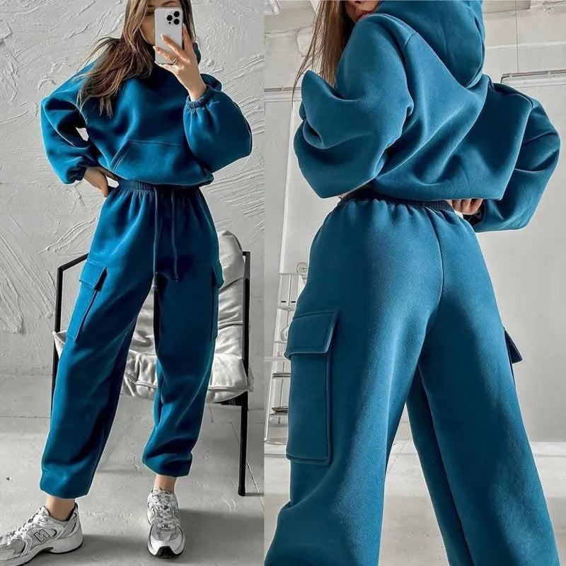 Eprolo women's two-piece hoodie and pants set, casual sweatshirt and trousers outfit, comfortable clothing for women.