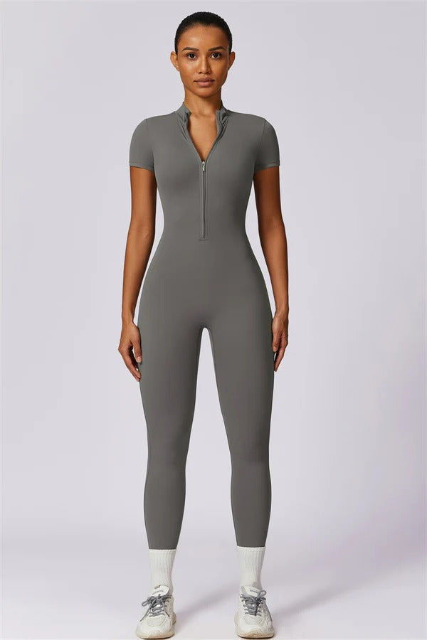 Fitglutes Activewear Mia Belle jumpsuit, stylish workout jumpsuit with fitted design, ideal for gym and activewear routines.