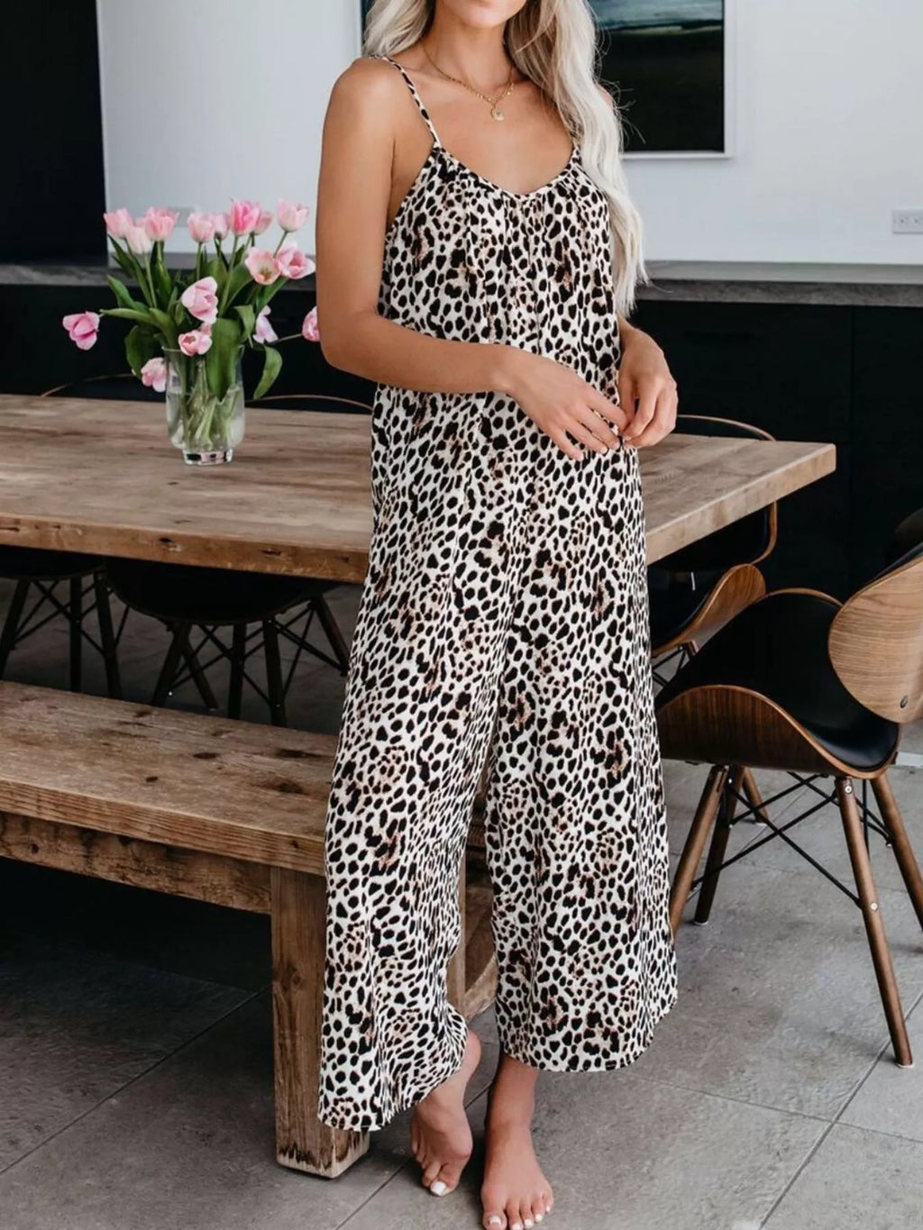 Full size Shopimist tie-dye wide leg jumpsuit, plus size, featuring vibrant colors and relaxed fit, on a plain background.