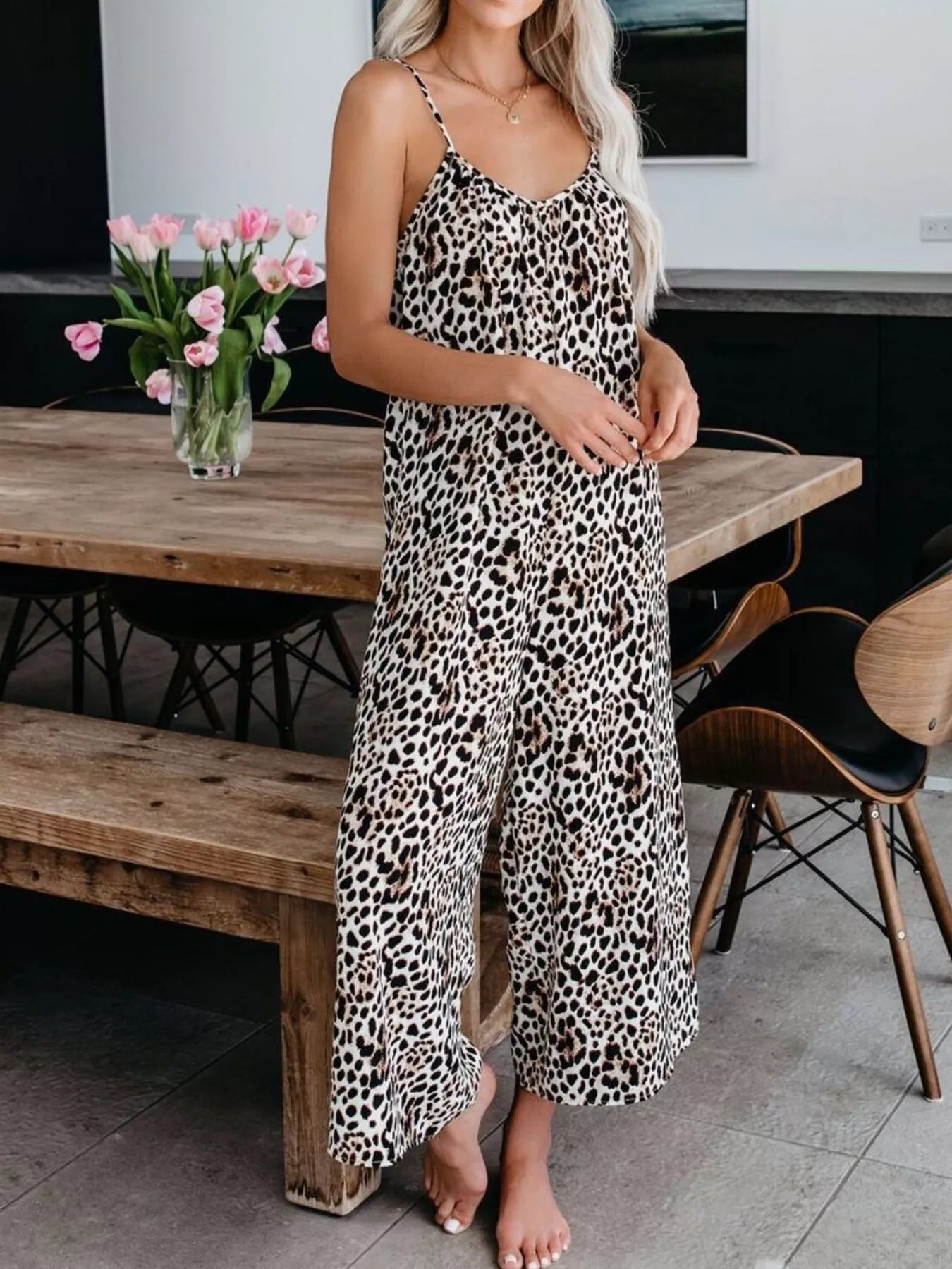 Full size Shopimist tie-dye wide leg jumpsuit, plus size, featuring vibrant colors and relaxed fit, on a plain background.