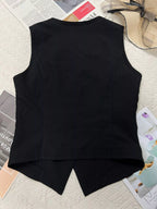 Slim fit Plush Fashion Hub tank top vest with button-down front, sleeveless design, and tailored fit, perfect for casual wear.