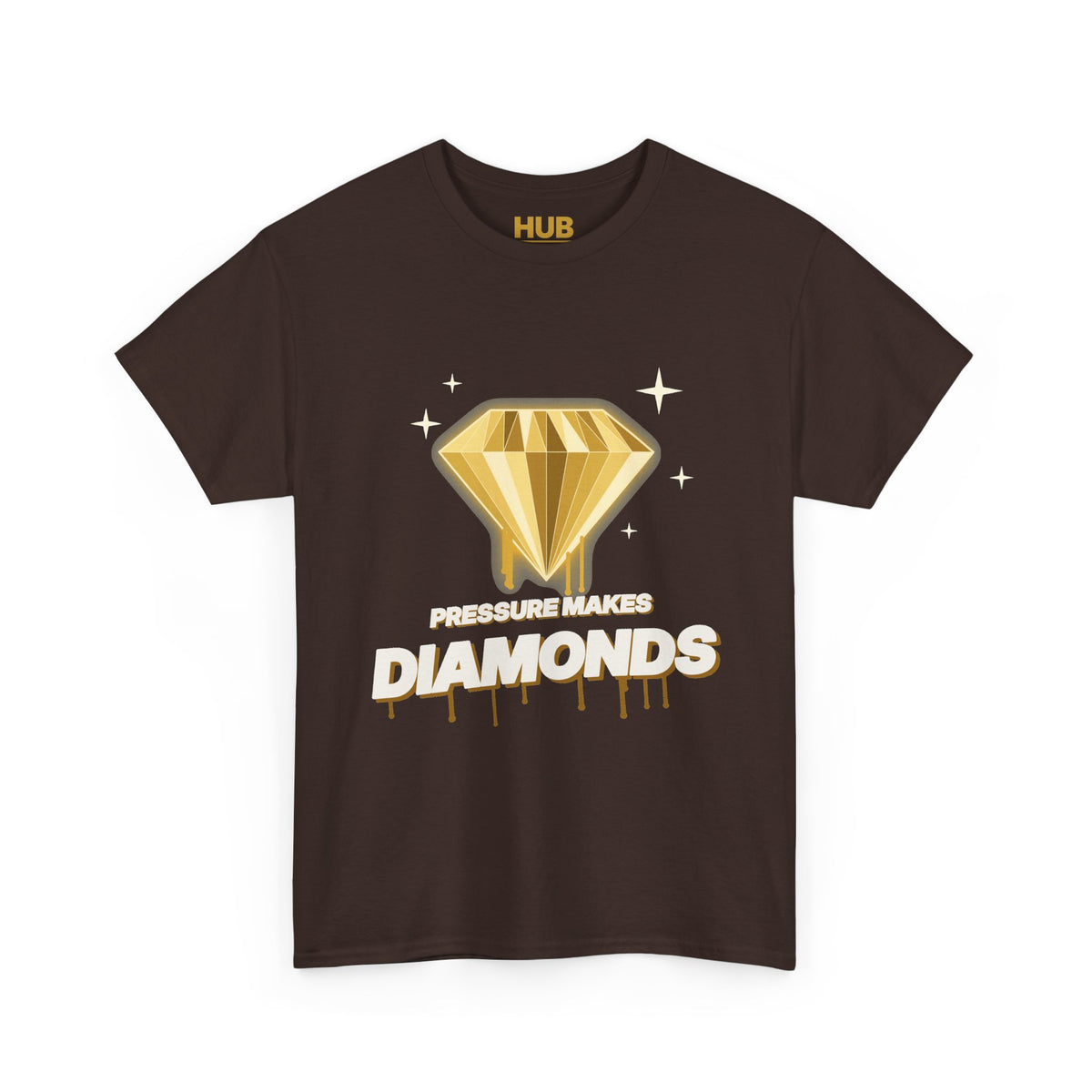 Pressure Makes Diamonds Tee – Black & Gold Streetwear