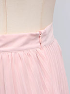 Shopimist frill lapel collar top and pleated skirt set, featuring a stylish blouse with ruffled details and a matching high-waisted skirt.