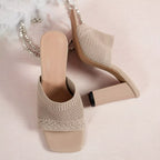 Open toe block heel sandals by Shopimist featuring stylish design and comfortable chunky heels, perfect for casual or dressy outfits.