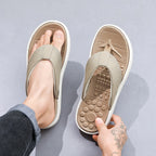 Plush Fashion Hub toe post platform sandals with chunky sole and strappy design for casual summer wear.