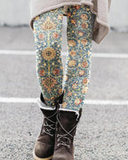 Unisex Hawaiian 3D print leggings with vibrant tropical floral design, casual wear from Plush Fashion Hub.