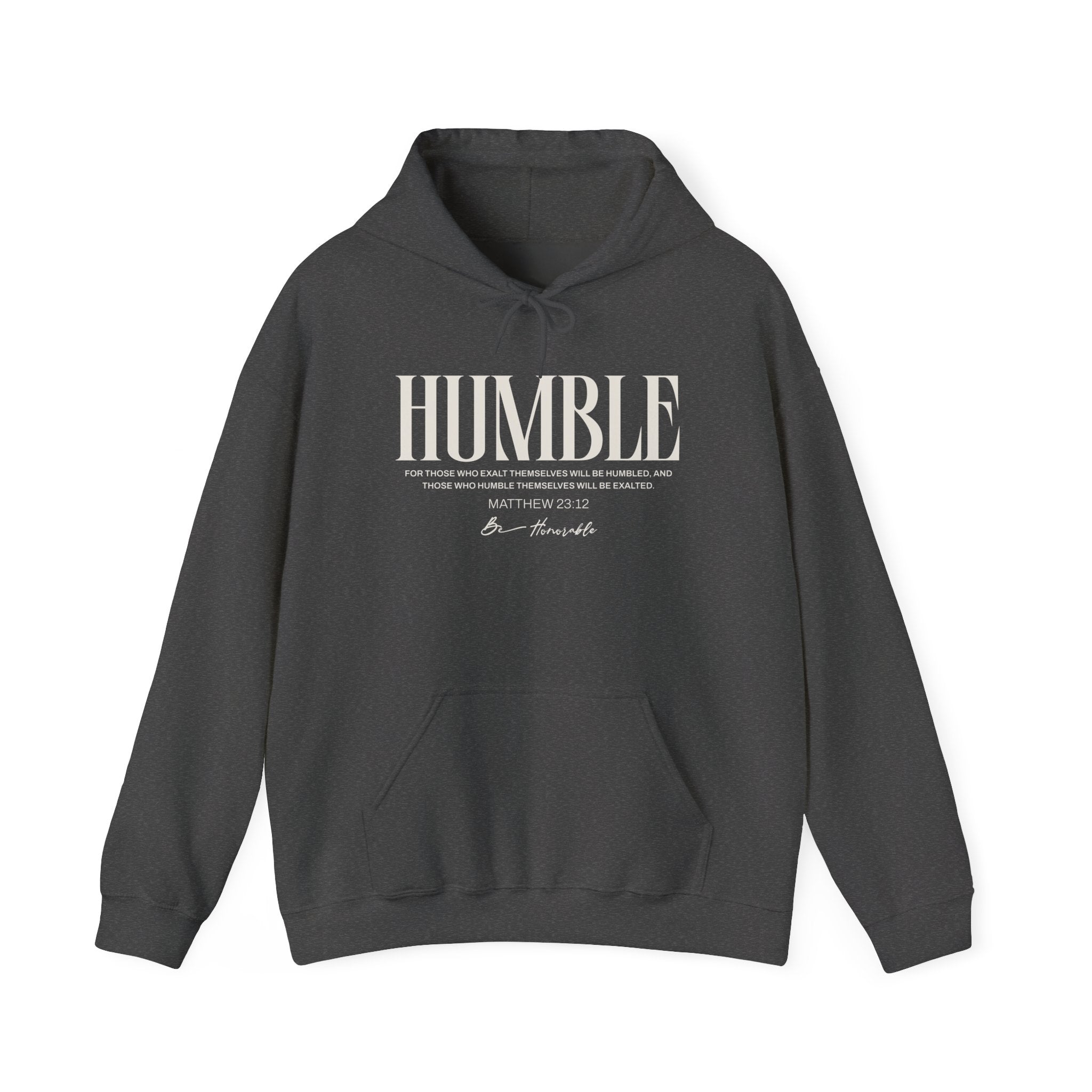 Humble unisex hoodie by Wear Your Worship featuring a comfortable fit and casual style in soft fabric.