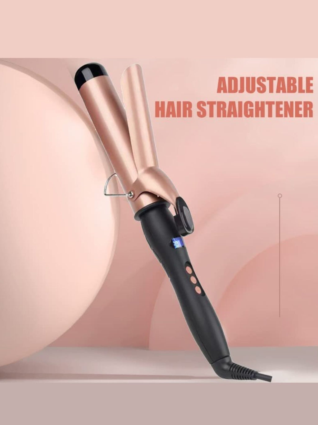 Ceramic curling iron from Trendsi with anti-scald fast heating for professional hair styling and curling.