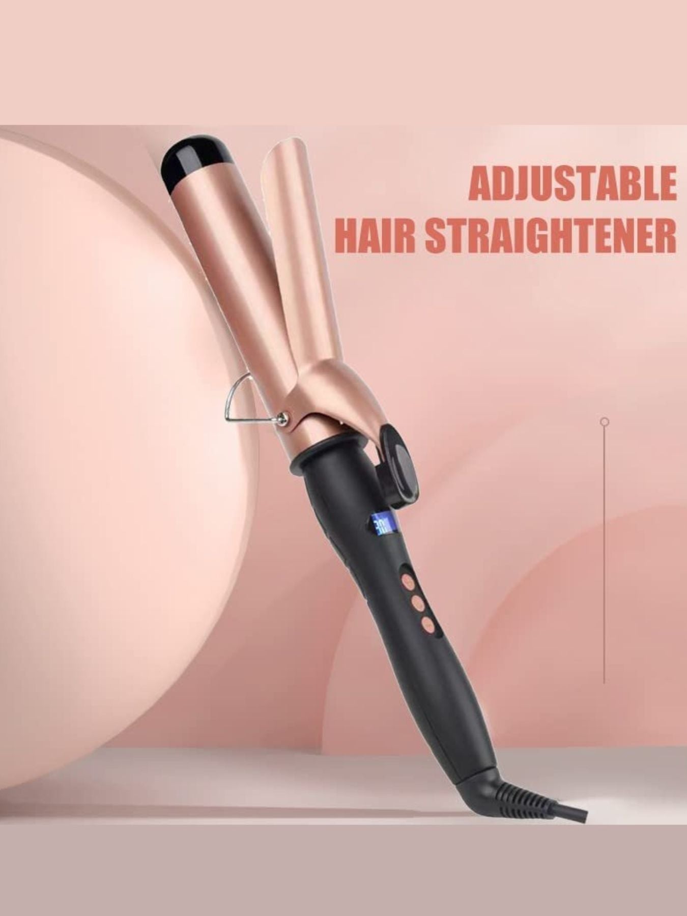 Ceramic curling iron from Trendsi with anti-scald fast heating for professional hair styling and curling.