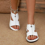 Open toe flats sandals by Shopimist featuring a sleek design with cushioned insoles and stylish straps.