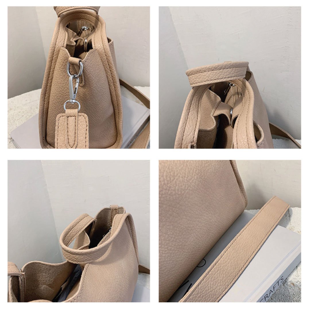 Plush Fashion Hub Kira handbag with soft plush material, stylish design, and top handle, perfect for casual or chic outfits.