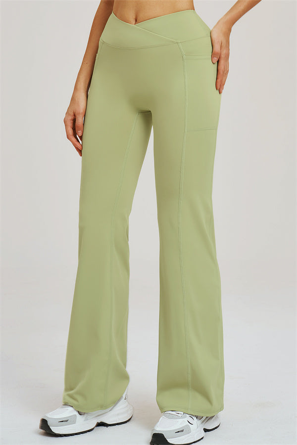 Fitglutes activewear two-piece set with Sizzle T-shirt and flared leggings, designed for gym and workout activities.