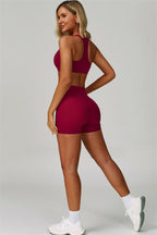 Fitglutes Activewear Seraphine Sports Bra and Shorts 2-piece set, designed for workout comfort and stylish gym wear.