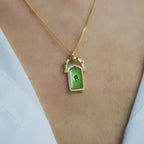 18K Gold-Plated Titanium Steel Pendant Necklace