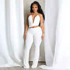 Sleek Halter Neck Cut-Out Waist Jumpsuit