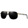 Black polarized driving sunglasses for men by Plush Fashion Hub, stylish designer eyewear with UV protection and sleek frame design.