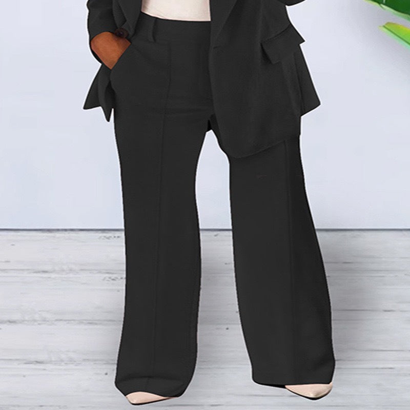 Sophisticated Notched Collar Slim Fit Blazer