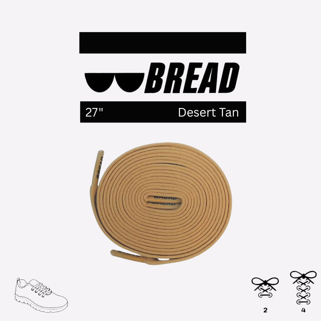 Desert Tan elastic shoelaces by Plush Fashion Hub, showing close-up of flexible, durable laces for casual shoes.