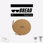 Desert Tan elastic shoelaces by Plush Fashion Hub, showing close-up of flexible, durable laces for casual shoes.
