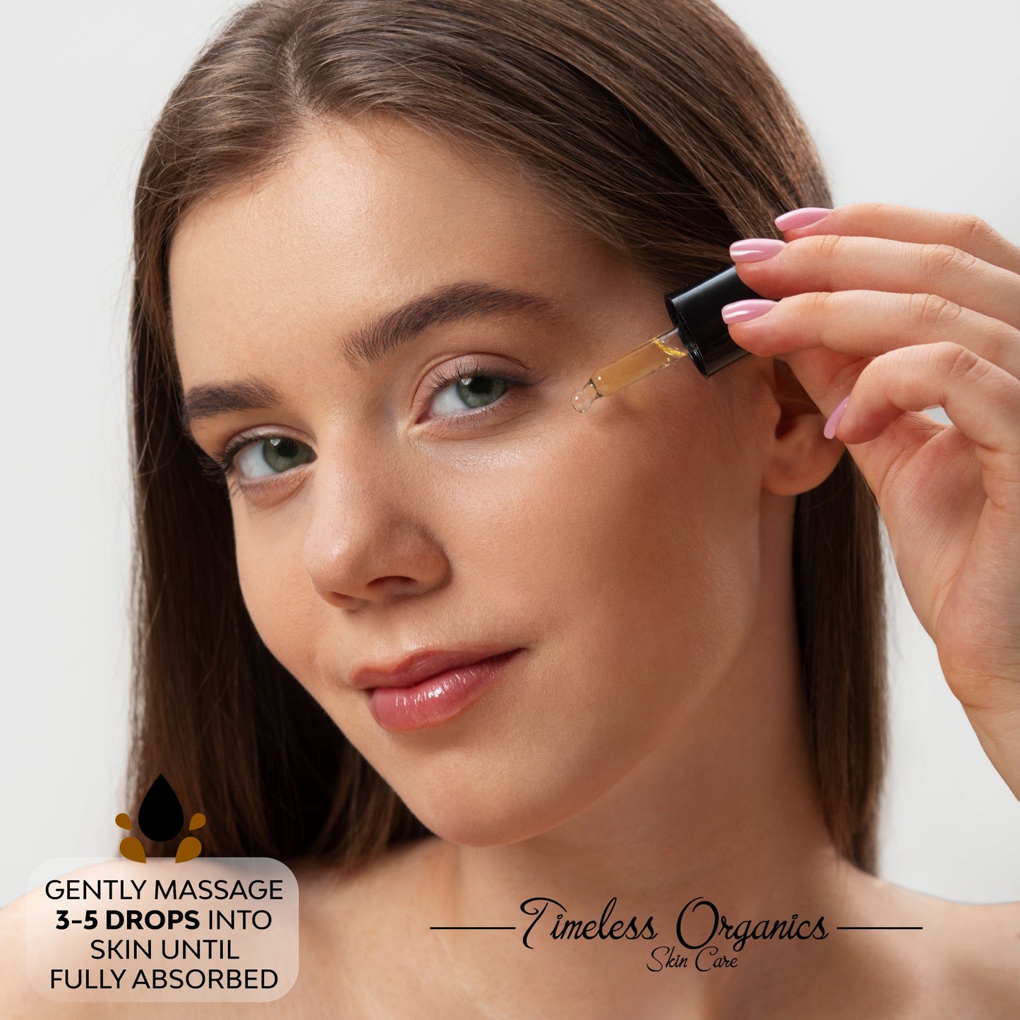 Replenishing Radiance Oil serum by Plush Fashion Hub, featuring a sleek glass bottle with dropper for skincare hydration and glow.