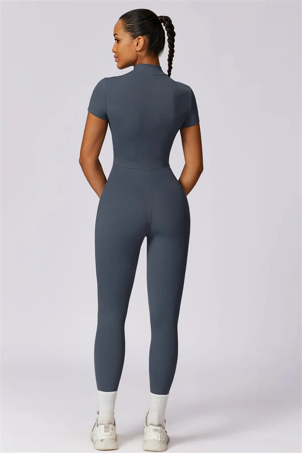 Fitglutes Activewear Mia Belle jumpsuit, stylish athletic romper with fitted design, perfect for gym and workout sessions.