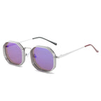 Metal frame sunglasses by Plush Fashion Hub featuring sleek, lightweight design and stylish look, with tinted lenses and modern style.