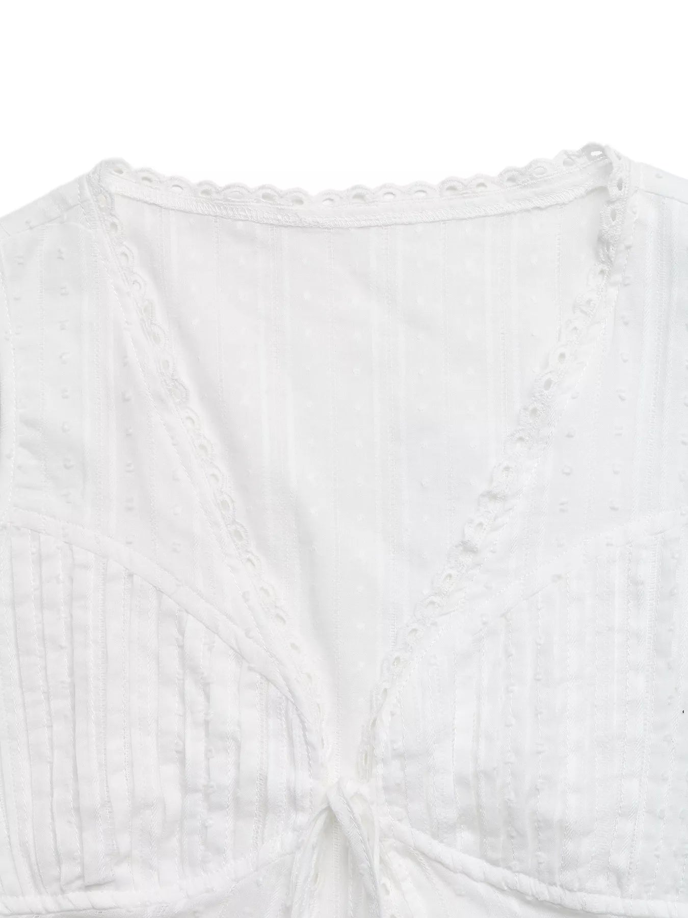 Lace trim tie-front sleeveless tank top from Plush Fashion Hub, featuring a fitted design and feminine lace details.