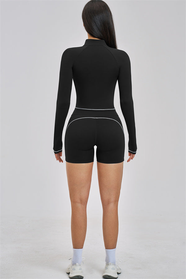 Fitglutes Activewear Unbound Jacket Shorts 2-piece set featuring sporty jacket and matching shorts for active workouts.