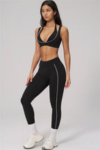 Fitglutes Activewear Clarity Contour Line sports bra and leggings 2-piece set with contour detailing and comfortable fit for workouts.