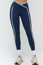 Fitglutes activewear sports bra and leggings 2-piece set featuring contrasting colors, perfect for gym and workout sessions.