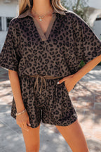 Threaded Pear Emmy printed 2-piece short set featuring a stylish top and matching shorts, perfect for casual wear.