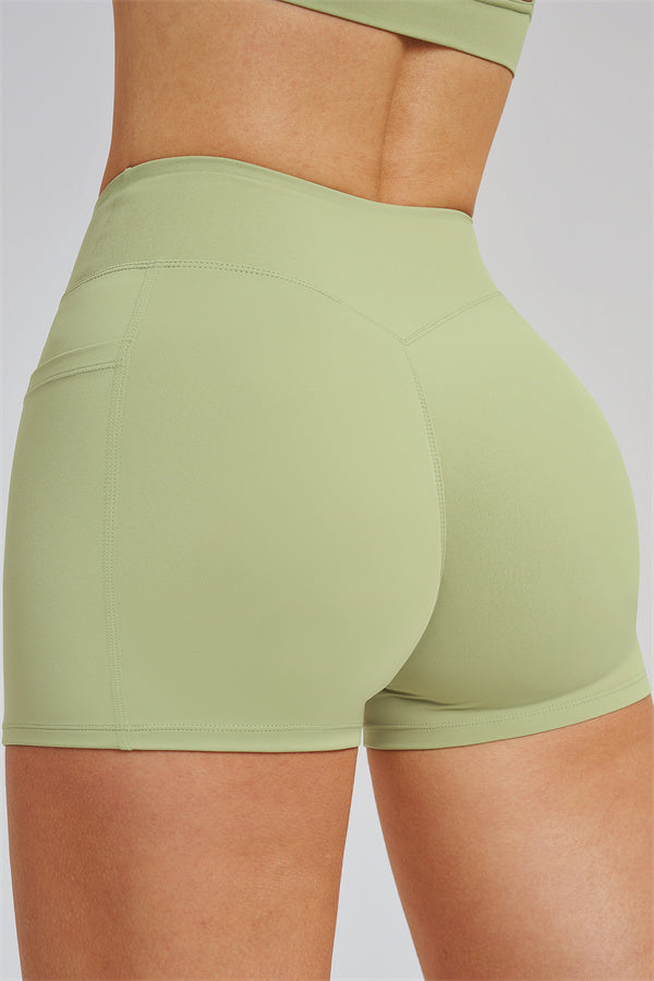 Fitglutes Activewear sports bra, zip jacket, and shorts 3-piece set for gym and workout, shown on a model.