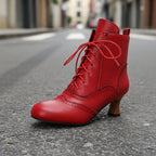Women’s Dopamine Girl short boots by Plush Fashion Hub featuring comic-con style winter footwear with bold designs and cozy fit.