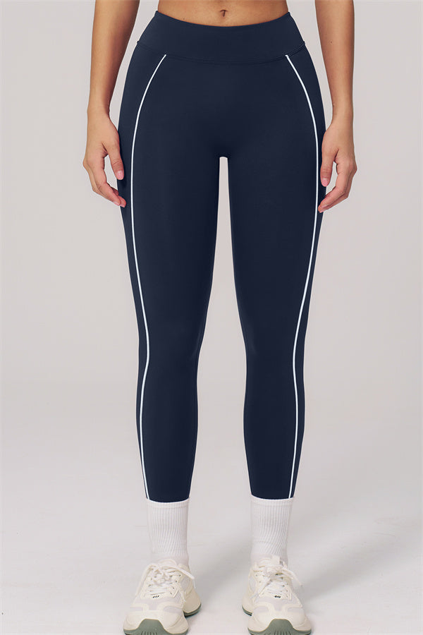 Fitglutes Activewear sports bra and leggings set featuring contour line design, ideal for gym and workout sessions.
