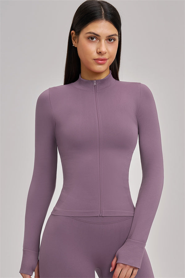 Fitglutes Activewear sports bra, jacket, and shorts 3-piece set for gym and workout, featuring breathable fabric and athletic design.