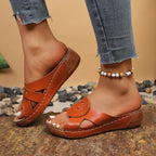 Shopimist open toe wedge sandals with stylish design, featuring a comfortable wedge heel and adjustable straps.
