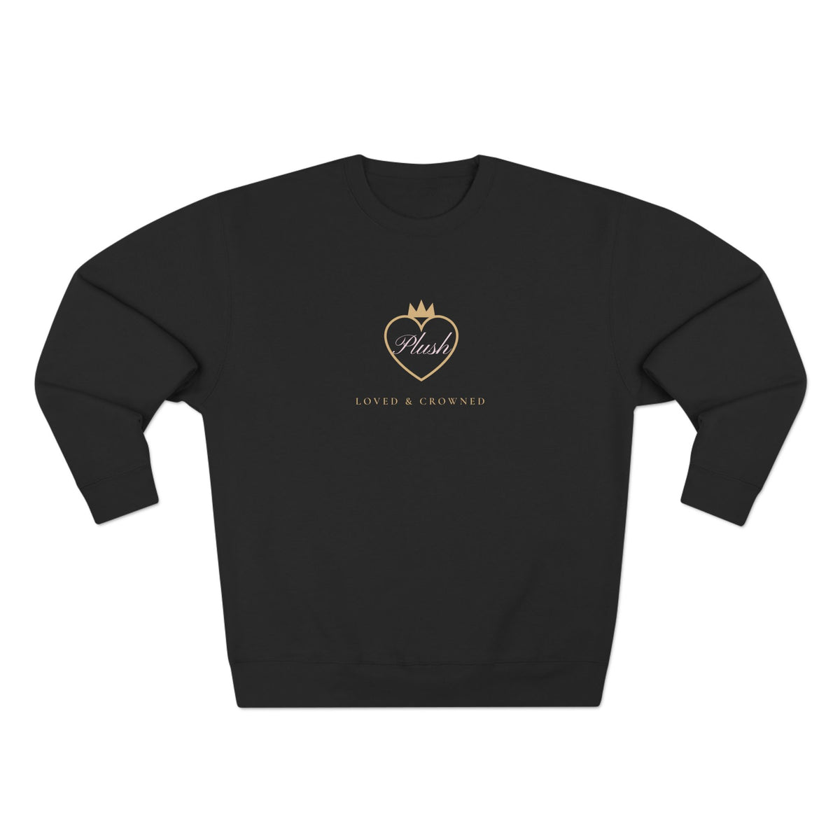 Loved & Crowned Plush Heart Crewneck Sweatshirt | Women's Cute Luxury Sweatshirt