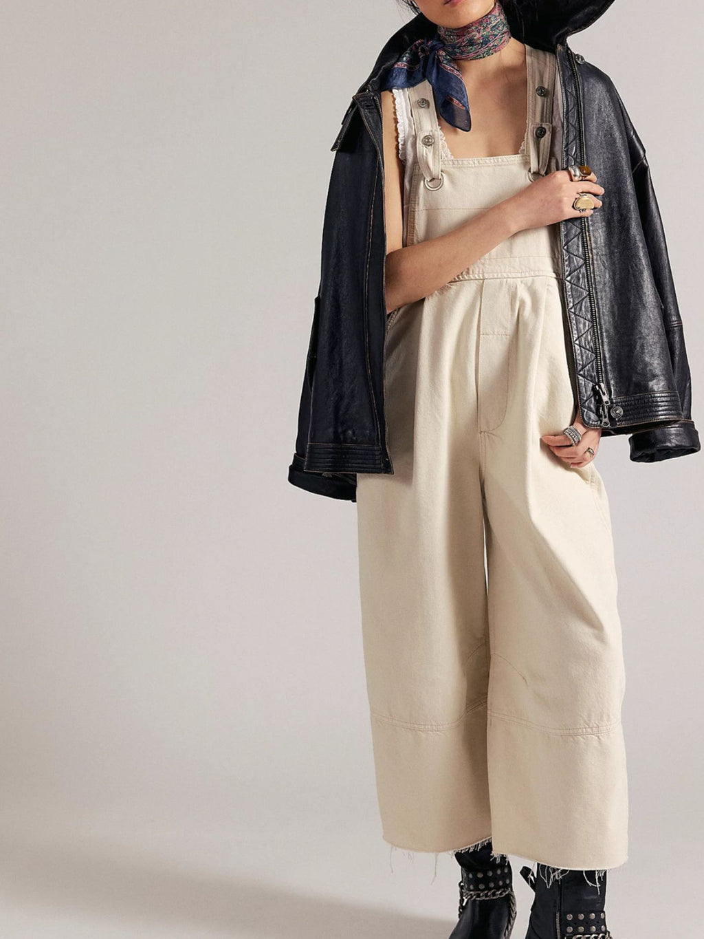 Lightweight raw hem wide-leg denim overalls jumpsuit by Trendsi featuring casual chic dungarees with a relaxed fit.