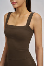 Fitglutes Activewear two-piece tank top and shorts set for workout, featuring a stylish fit and comfortable gymwear design.